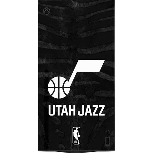 NBA Utah Jazz Black Animal Print XBox Series X Digital Edition Console Skin