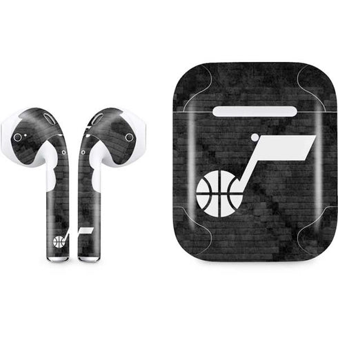 NBA Utah Jazz Black Rust Apple AirPods 2 Skin