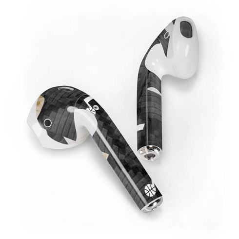NBA Utah Jazz Black Rust Apple AirPods 2 Skin