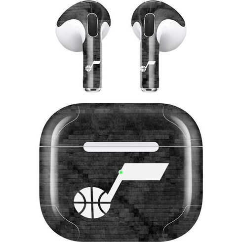 NBA Utah Jazz Black Rust Apple AirPods (3rd Gen 2021) Skin