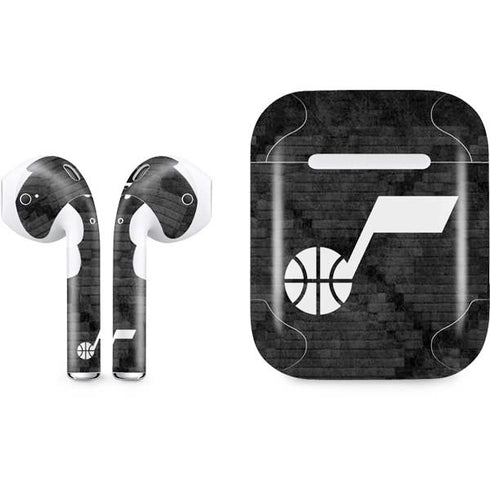 NBA Utah Jazz Black Rust Apple AirPods Skin