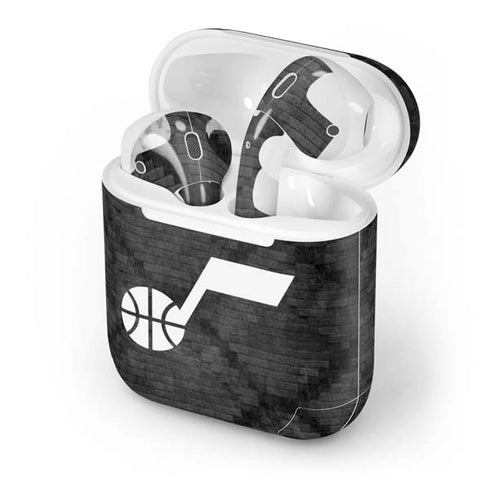 NBA Utah Jazz Black Rust Apple AirPods Skin