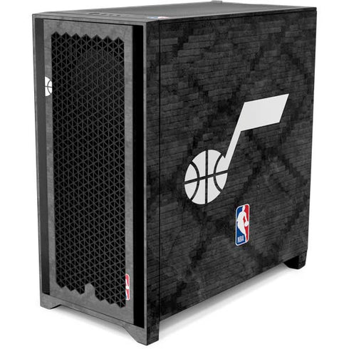 NBA Utah Jazz Black Rust Corsair 4000D Tempered Glass Mid-Tower ATX Case Skin