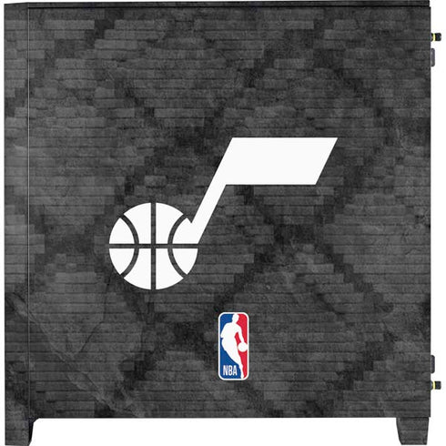 NBA Utah Jazz Black Rust Corsair 4000D Tempered Glass Mid-Tower ATX Case Skin