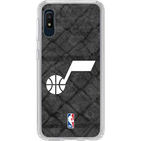 NBA Utah Jazz Black Rust Galaxy A10e Clear Case