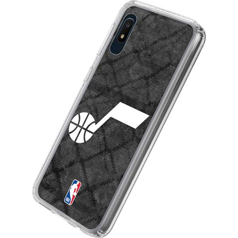 NBA Utah Jazz Black Rust Galaxy A10e Clear Case