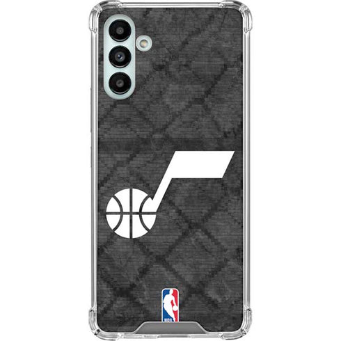NBA Utah Jazz Black Rust Galaxy A13 5G Clear Case