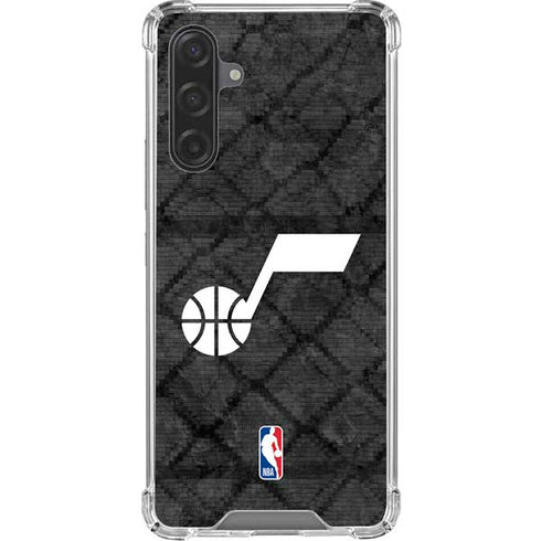 NBA Utah Jazz Black Rust Galaxy A17 Clear Case