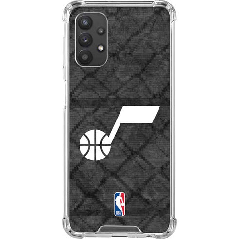 NBA Utah Jazz Black Rust Galaxy A32 5G Clear Case