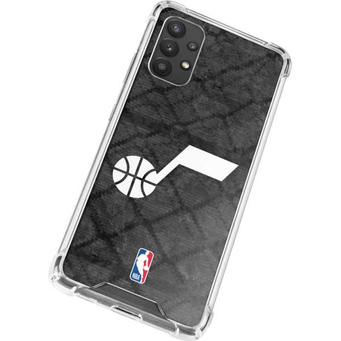 NBA Utah Jazz Black Rust Galaxy A32 5G Clear Case
