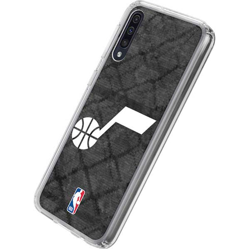 NBA Utah Jazz Black Rust Galaxy A50 Clear Case