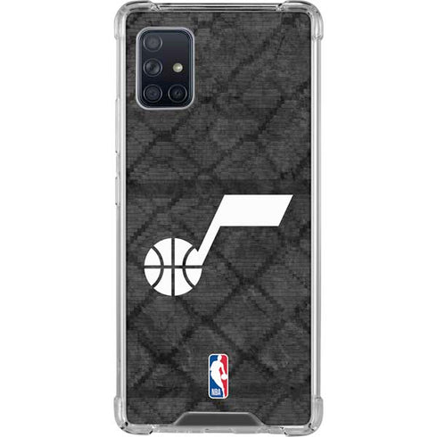 NBA Utah Jazz Black Rust Galaxy A51 5G Clear Case