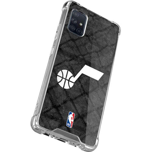 NBA Utah Jazz Black Rust Galaxy A51 5G Clear Case