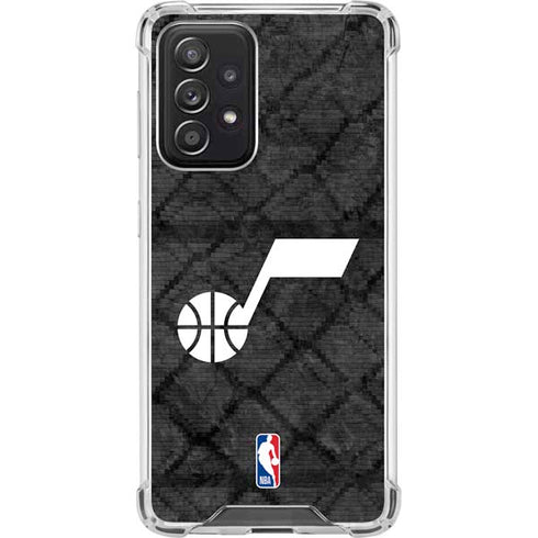 NBA Utah Jazz Black Rust Galaxy A52 5G Clear Case