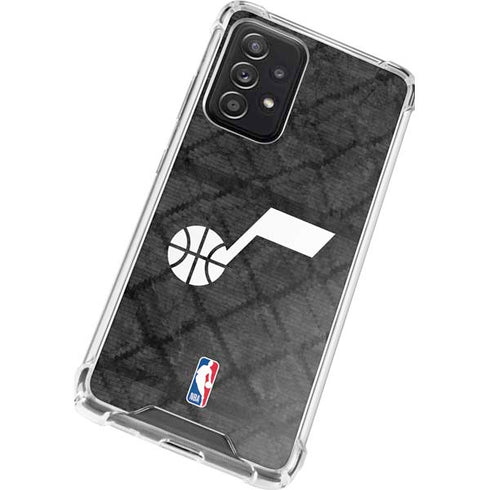 NBA Utah Jazz Black Rust Galaxy A52 5G Clear Case