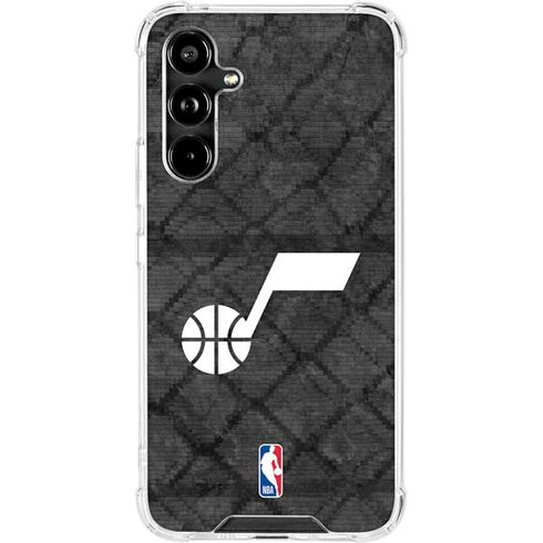 NBA Utah Jazz Black Rust Galaxy A54 5G Clear Case