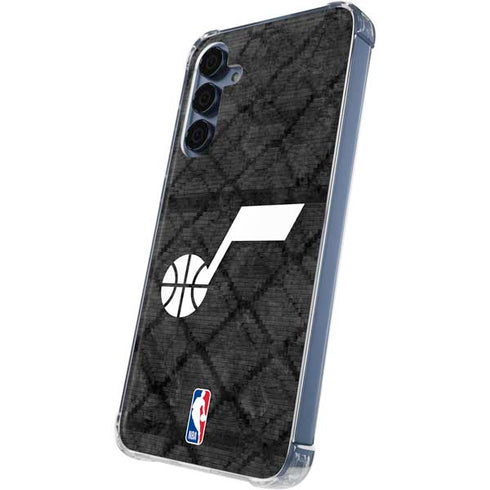 NBA Utah Jazz Black Rust Galaxy A55 5G Clear Case