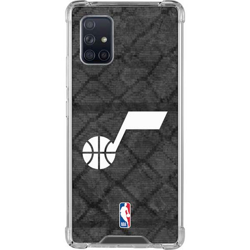 NBA Utah Jazz Black Rust Galaxy A71 5G Clear Case
