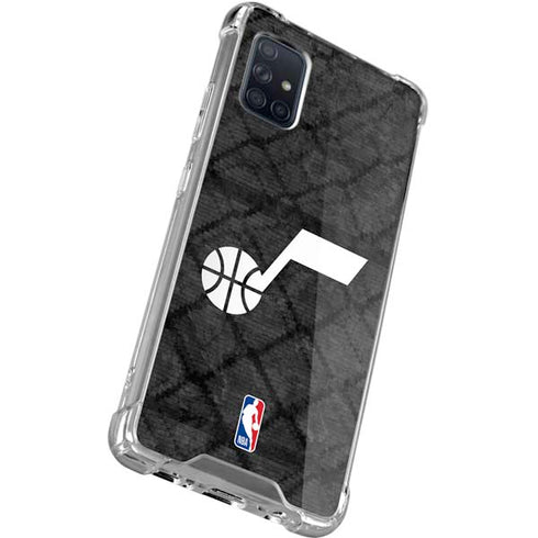 NBA Utah Jazz Black Rust Galaxy A71 5G Clear Case