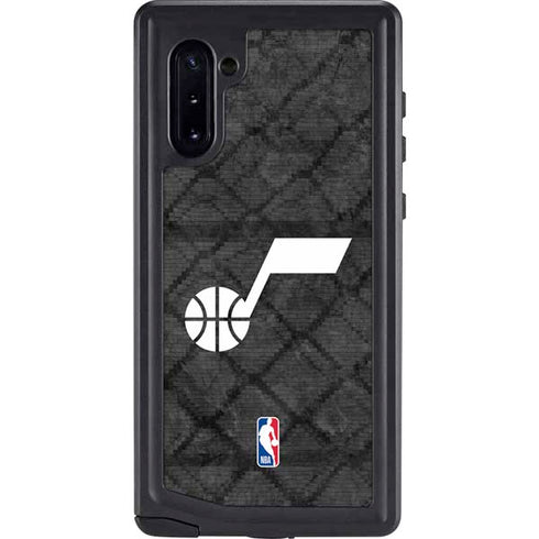 NBA Utah Jazz Black Rust Galaxy Note 10 Waterproof Case