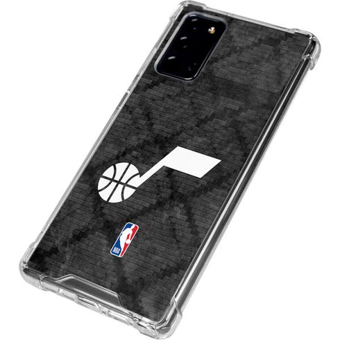 NBA Utah Jazz Black Rust Galaxy Note20 5G Clear Case
