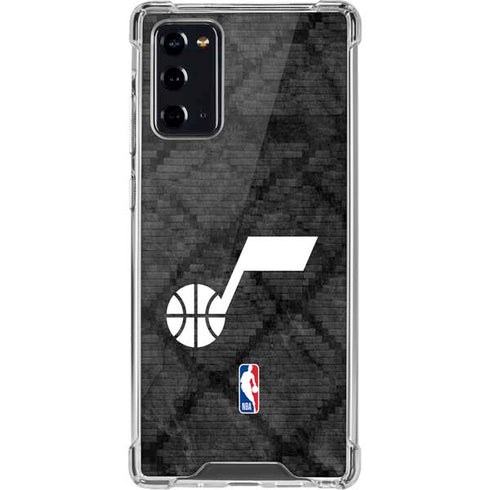 NBA Utah Jazz Black Rust Galaxy Note20 5G Clear Case
