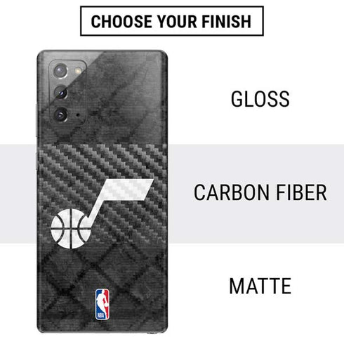 NBA Utah Jazz Black Rust Galaxy Note20 5G Skin