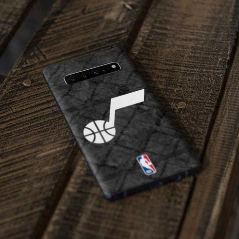 NBA Utah Jazz Black Rust Galaxy S10 Plus Skin