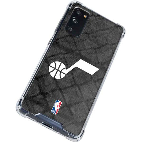 NBA Utah Jazz Black Rust Galaxy S20 FE Clear Case