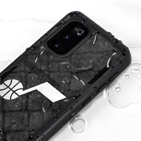 NBA Utah Jazz Black Rust Galaxy S20 Waterproof Case