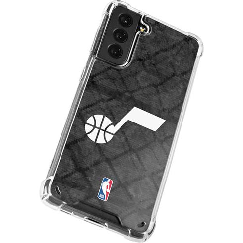 NBA Utah Jazz Black Rust Galaxy S21 5G Clear Case