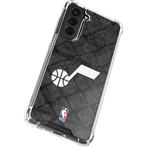 NBA Utah Jazz Black Rust Galaxy S21 FE Clear Case