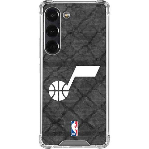 NBA Utah Jazz Black Rust Galaxy S23 Clear Case