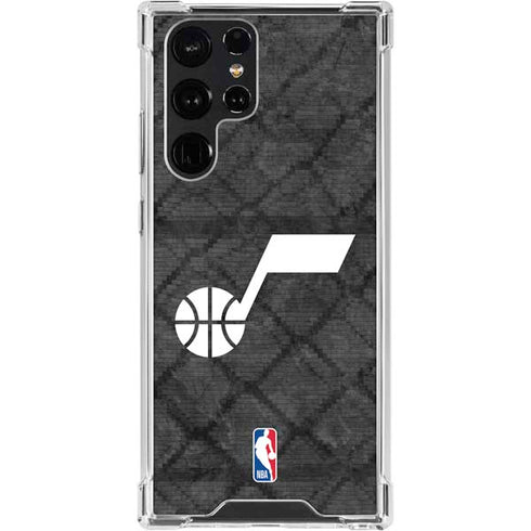 NBA Utah Jazz Black Rust Galaxy S24 Ultra Clear Case