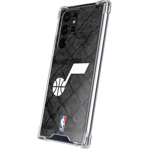 NBA Utah Jazz Black Rust Galaxy S24 Ultra Clear Case