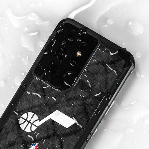 NBA Utah Jazz Black Rust Galaxy S24 Ultra Waterproof Case