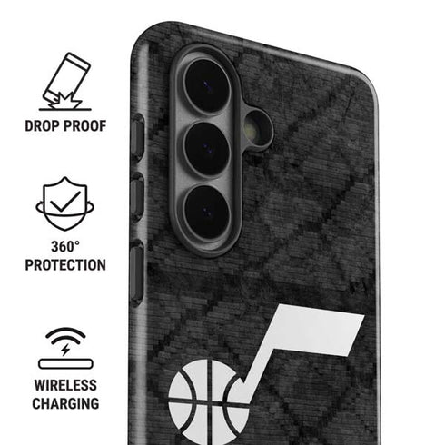 NBA Utah Jazz Black Rust Galaxy S26 Plus Impact Case