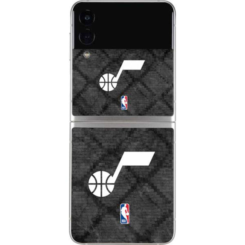 NBA Utah Jazz Black Rust Galaxy Z Flip3 5G Skin