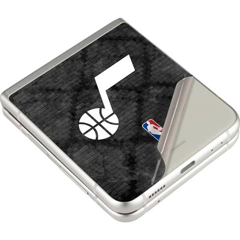 NBA Utah Jazz Black Rust Galaxy Z Flip3 5G Skin