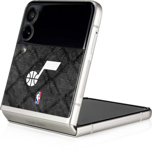 NBA Utah Jazz Black Rust Galaxy Z Flip3 5G Skin