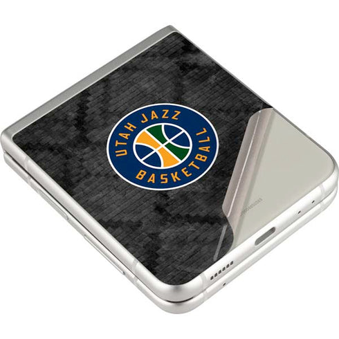 NBA Utah Jazz Black Rust Galaxy Z Flip4 5G Skin