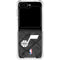 NBA Utah Jazz Black Rust Galaxy Z Flip5 5G Clear Case