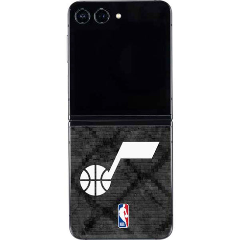 NBA Utah Jazz Black Rust Galaxy Z Flip5 5G Skin