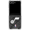 NBA Utah Jazz Black Rust Galaxy Z Flip7 Clear Case