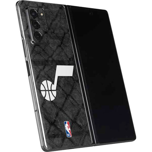 NBA Utah Jazz Black Rust Galaxy Z Fold2 5G Skin