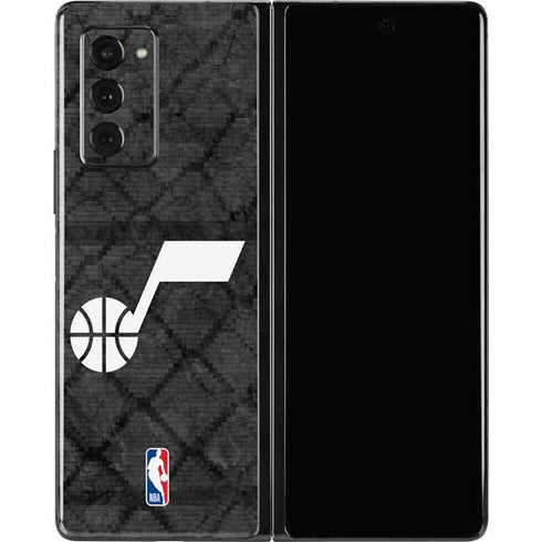 NBA Utah Jazz Black Rust Galaxy Z Fold2 5G Skin