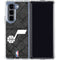 NBA Utah Jazz Black Rust Galaxy Z Fold5 5G Clear Case