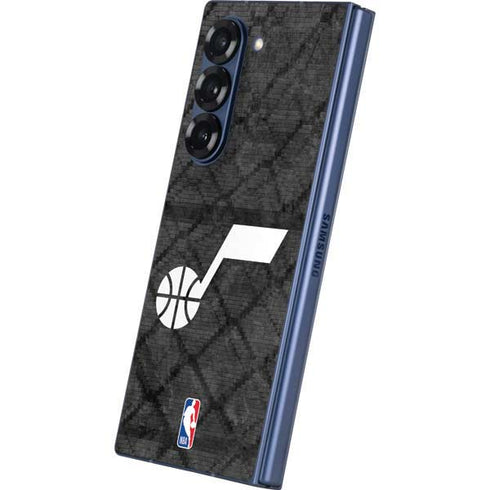 NBA Utah Jazz Black Rust Galaxy Z Fold6 Skin
