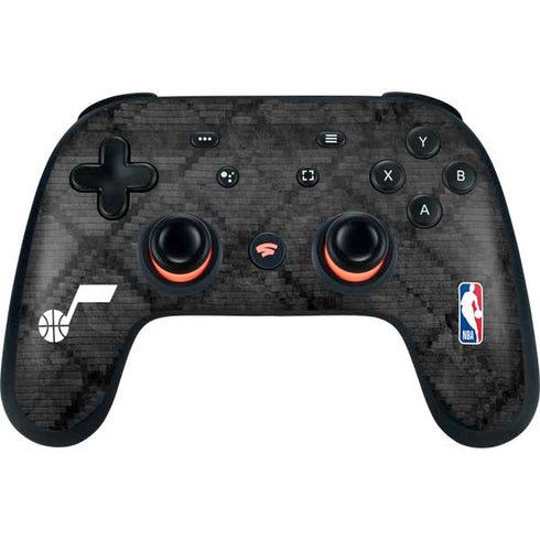 NBA Utah Jazz Black Rust Google Stadia Controller Skin