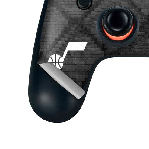 NBA Utah Jazz Black Rust Google Stadia Controller Skin